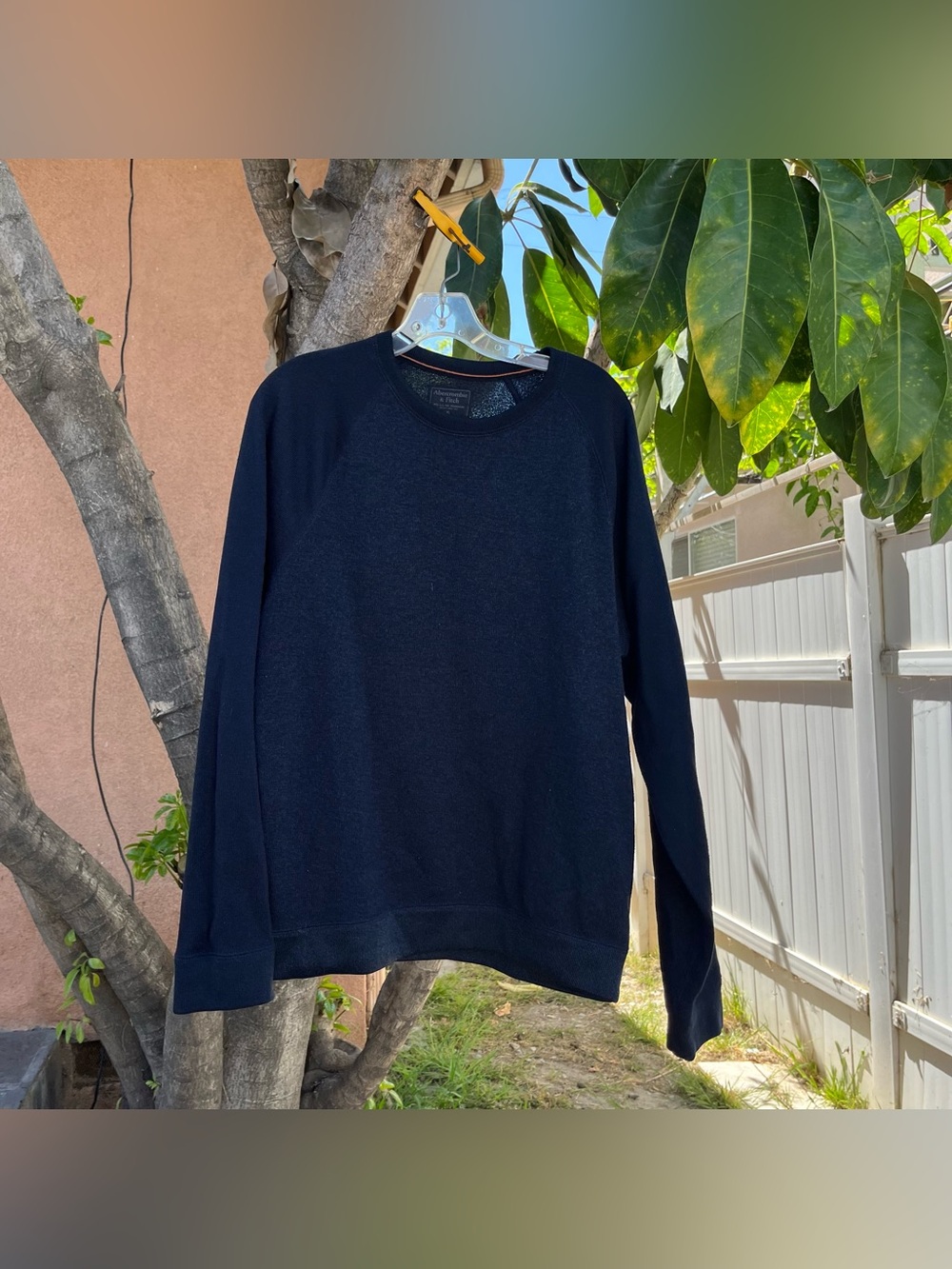 Abercrombie & Fitch Navy Blue Crewneck Pullover Sweater !
